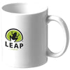 Branded Promotional BAHIA 330 ML CERAMIC POTTERY MUG in White Solid Mug From Concept Incentives.