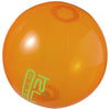 Branded Promotional IBIZA CLEAR TRANSPARENT BEACH BALL in Clear Transparent Orange Beach Ball From Concept Incentives.