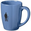 Branded Promotional MEDELLIN 350 ML CERAMIC POTTERY MUG in Blue Mug From Concept Incentives.