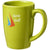 Branded Promotional MEDELLIN 350 ML CERAMIC POTTERY MUG in Lime Mug From Concept Incentives.