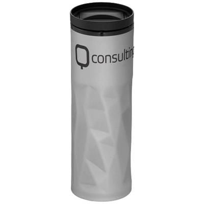 Branded Promotional TORINO 450 ML FOAM THERMAL INSULATED TUMBLER in Black Solid Sports Drink Bottle From Concept Incentives.