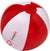 Branded Promotional BONDI SOLID AND CLEAR TRANSPARENT BEACH BALL in Red from Concept Incentives