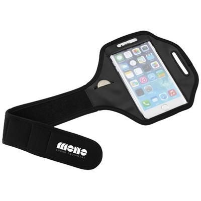 Branded Promotional GOFAX TOUCH SCREEN SMARTPHONE BRACELET in Black Solid Mobile Phone Holder From Concept Incentives.