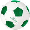 Branded Promotional CURVE SIZE 5 FOOTBALL in Green Noise Maker From Concept Incentives.