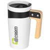 Branded Promotional GROTTO 475 ML CERAMIC POTTERY MUG in White Solid Mug From Concept Incentives.