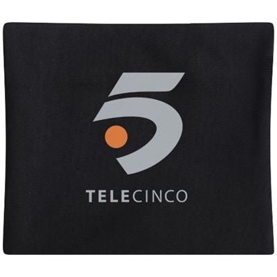 Branded Promotional SQUAT WRIST BAND with Zippered Pocket in Black Solid Wrist Band From Concept Incentives.