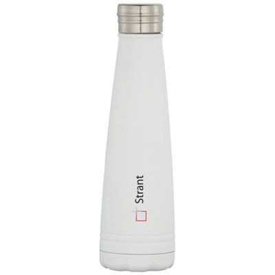 Branded Promotional DUKE 500 ML COPPER VACUUM THERMAL INSULATED SPORTS BOTTLE in White Solid Sports Drink Bottle From Concept Incentives.