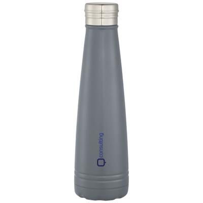 Branded Promotional DUKE 500 ML COPPER VACUUM THERMAL INSULATED SPORTS BOTTLE in Grey Sports Drink Bottle From Concept Incentives.