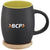 Branded Promotional HEARTH 400 ML CERAMIC POTTERY MUG with Wood Lid-coaster in Black Solid-lime Mug From Concept Incentives.