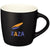 Branded Promotional RIVIERA 340 ML CERAMIC POTTERY MUG in Black Solid-white Solid Mug From Concept Incentives.