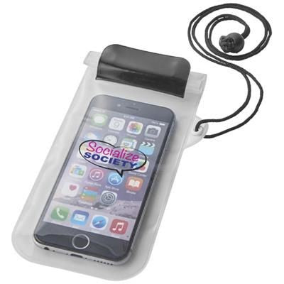 Branded Promotional MAMBO WATERPROOF SMARTPHONE STORAGE POUCH in Black Solid Bag From Concept Incentives.