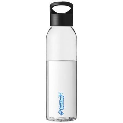 Branded Promotional SKY 650 ML TRITAN COLOUR-POP SPORTS BOTTLE in Black Solid-transparent Sports Drink Bottle From Concept Incentives.