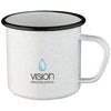 Branded Promotional CAMPFIRE 475 ML MUG in White Solid-black Solid Mug From Concept Incentives.