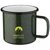 Branded Promotional CAMPFIRE 475 ML MUG in Green-white Solid Mug From Concept Incentives.