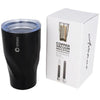 Branded Promotional HUGO 470 ML COPPER VACUUM THERMAL INSULATED TUMBLER in Black Solid Travel Mug From Concept Incentives.