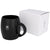 Branded Promotional STONE 590 ML CERAMIC POTTERY MUG in Black Solid Mug From Concept Incentives.