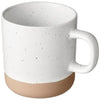 Branded Promotional PASCAL 360 ML CERAMIC POTTERY MUG in White Solid Mug From Concept Incentives.