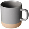 Branded Promotional PASCAL 360 ML CERAMIC POTTERY MUG in Grey Mug From Concept Incentives.