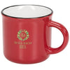 Branded Promotional LAKEVIEW 310 ML CERAMIC POTTERY MUG in Red Mug From Concept Incentives.