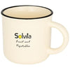 Branded Promotional LAKEVIEW 310 ML CERAMIC POTTERY MUG in Cream Mug From Concept Incentives.