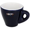 Branded Promotional PERK 80 ML COLOUR CERAMIC POTTERY ESPRESSO MUG in Blue Mug From Concept Incentives.