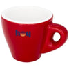 Branded Promotional PERK 80 ML COLOUR CERAMIC POTTERY ESPRESSO MUG in Red Mug From Concept Incentives.