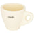 Branded Promotional PERK 80 ML COLOUR CERAMIC POTTERY ESPRESSO MUG in Cream Mug From Concept Incentives.