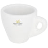 Branded Promotional PERK 80 ML CERAMIC POTTERY ESPRESSO MUG in White Solid Mug From Concept Incentives.