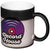 Branded Promotional KAFFA 330 ML THERMOCHROMIC CERAMIC POTTERY SUBLIMATION MUG in Black Solid Mug From Concept Incentives.