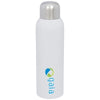 Branded Promotional GUZZLE 820 ML SPORTS BOTTLE in White Solid Sports Drink Bottle From Concept Incentives.