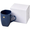 Branded Promotional COSMIC 360 ML CERAMIC POTTERY MUG in Blue Mug From Concept Incentives.