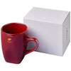 Branded Promotional COSMIC 360 ML CERAMIC POTTERY MUG in Red Mug From Concept Incentives.