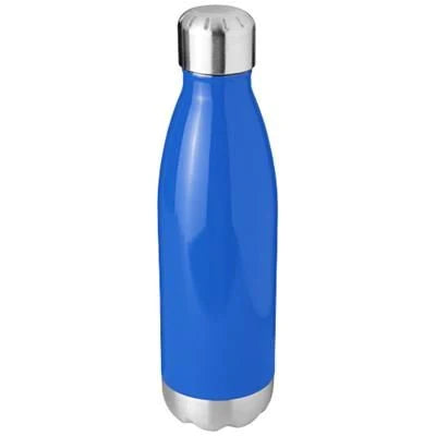 Branded Promotional ARSENAL 510 ML VACUUM THERMAL INSULATED BOTTLE in Black Solid Travel Mug From Concept Incentives.