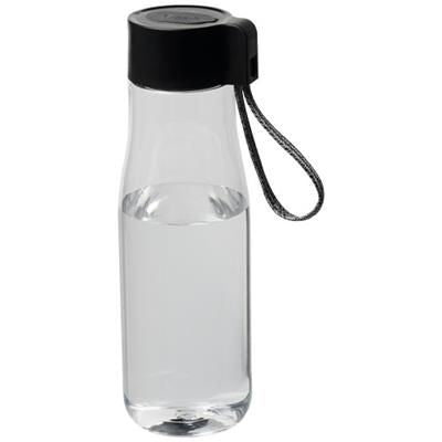 Branded Promotional ARA 640 ML TRITAN SPORTS BOTTLE with Charger Cable in Transparent Clear Transparent  From Concept Incentives.