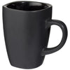 Branded Promotional FOLSOM 350 ML CERAMIC POTTERY MUG in Black Solid Mug From Concept Incentives.