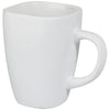 Branded Promotional FOLSOM 350 ML CERAMIC POTTERY MUG in White Solid Mug From Concept Incentives.