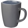 Branded Promotional FOLSOM 350 ML CERAMIC POTTERY MUG in Grey Mug From Concept Incentives.
