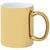 Branded Promotional GLEAM 350 ML CERAMIC POTTERY MUG in Gold Mug From Concept Incentives.