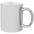 Branded Promotional GLEAM 350 ML CERAMIC POTTERY MUG in Silver Mug From Concept Incentives.