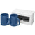 Branded Promotional CERAMIC MUG 2-PIECES GIFT SET in Blue Mug From Concept Incentives.