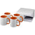 Branded Promotional CERAMIC SUBLIMATION MUG 4-PIECES GIFT SET in Orange Mug From Concept Incentives.