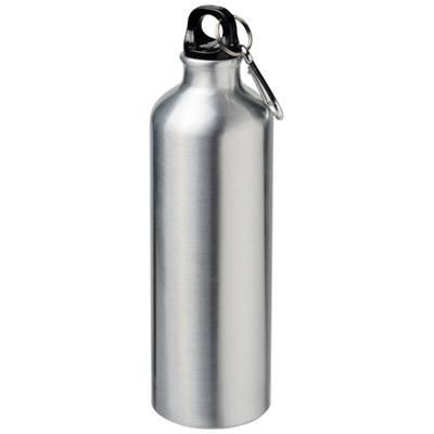 Branded Promotional PACIFIC 770 ML SUBLIMATION SPORTS BOTTLE with Carabiner in Silver  From Concept Incentives.