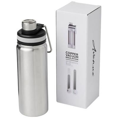 Branded Promotional GESSI 590 ML COPPER VACUUM THERMAL INSULATED SPORTS BOTTLE in Silver Sports Drink Bottle From Concept Incentives.