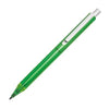 Branded Promotional CLEAR TRANSPARENT PLASTIC BALL PEN in Green Pen From Concept Incentives.