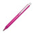 Branded Promotional CLEAR TRANSPARENT PLASTIC BALL PEN in Pink Pen From Concept Incentives.