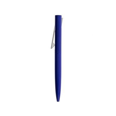 Branded Promotional CLICK BALL PEN GLOSS FINISH in Blue & Silver Pen From Concept Incentives.
