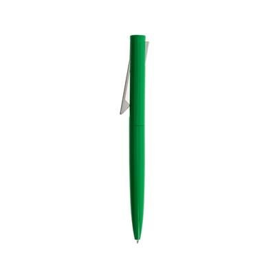 Branded Promotional CLICK BALL PEN GLOSS FINISH in Green & Silver Pen From Concept Incentives.