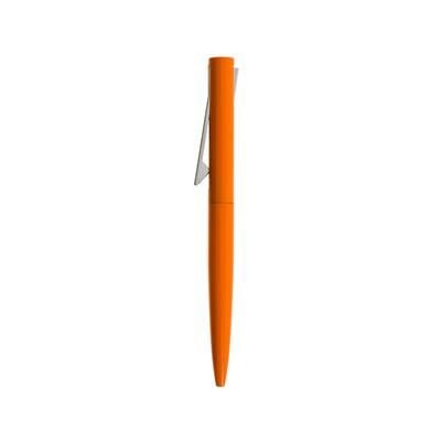 Branded Promotional CLICK BALL PEN GLOSS FINISH in Orange & Silver Pen From Concept Incentives.