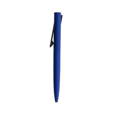 Branded Promotional CLICK BALL PEN MATT FINISH in Blue & Black Pen From Concept Incentives.
