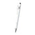 Branded Promotional SATIN STYLUS BALL PEN in White-silver Pen From Concept Incentives.